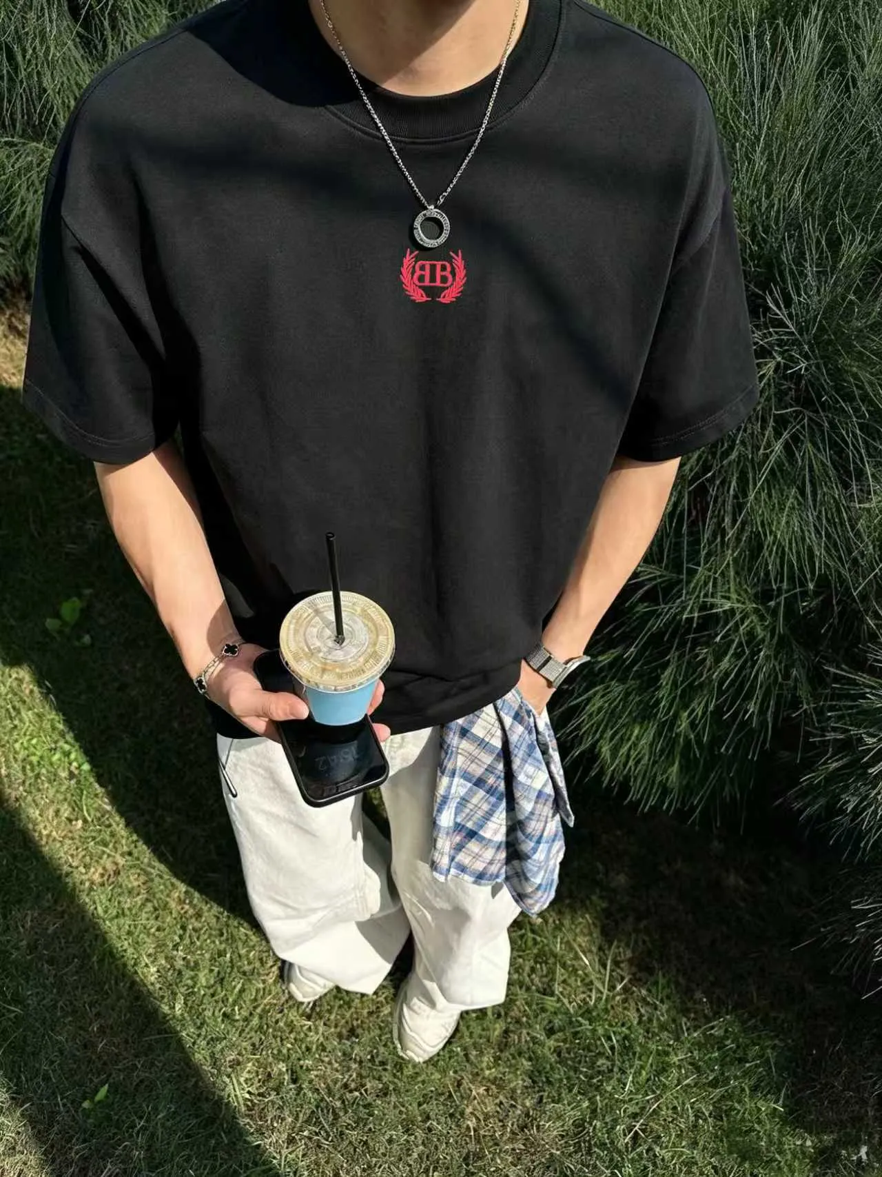 Balenciag/ * logo New Arrival ， ， ， ， T Same Style。 :Black White Blue Gray Size:S（90-130 ） M（125-140 ） L（135-160 ） XL（160-180 ） XXL（180-210 ）